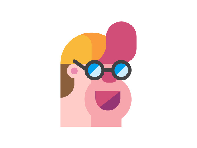 Skater #face #head #character #illustration