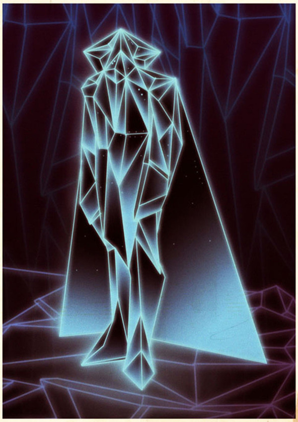 Prisoners of drops of water, we are but everlasting animals - but does it float #illustration #polygon #80s