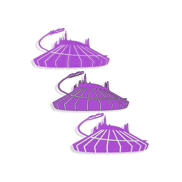 Space Mountain Embroidery design