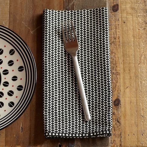 Potter's Workshop Napkin Set - Black Masks | west elm