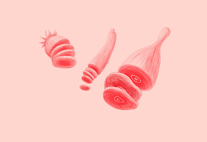 illustration, pink