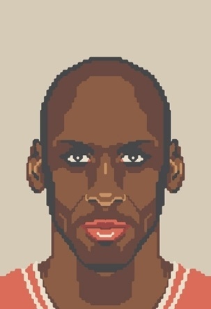 NBA Off-Season #jordan #pixel #illustration #art #basketball #michael