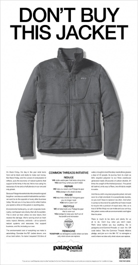 Ad of the Day: Patagonia Asks You to Please Stop Buying Its Products | Adweek #buy #dont #this #jacket #patagonia