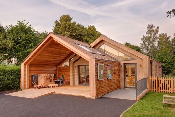 Warm and Friendly Feel Defining St Mary's Infant School in Oxfordshire, England #architecture #england