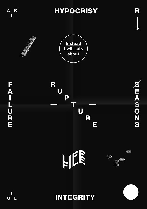 Cool poster from Odes Etranges. Take a look at the... - Back Catalogue #design #blackwhite #poster #typography