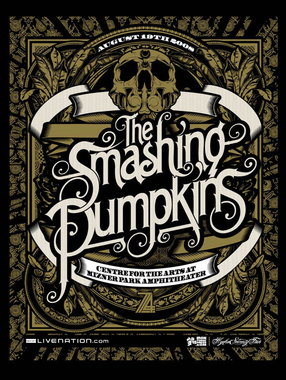 Portfolio Hydro74 | MCMLXXIV #smashing #illustration #hydro #poster #music #74 #pumpkins #typography
