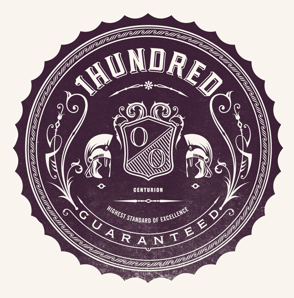 1hundred on the Behance Network #logo