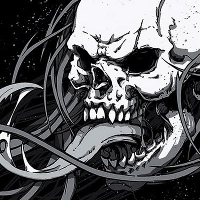 Racecar 13 | TannerGoldbeck #13 #white #goldbeck #black #illustration #and #racecar #skull #tanner