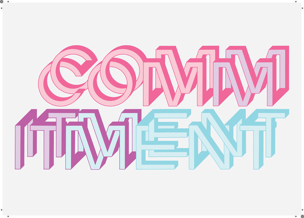 commitment #happy #fb #rydell #illustration #lisa #typography