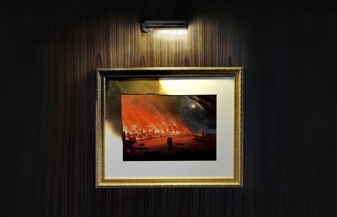 The Den fire