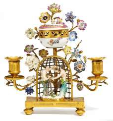 Desk set with dancing fauns in a gazebo. Meissen and France #Sets #Teasets #Porcelainsets #Antiqueplates #Plates #Wallplates #Figures #Porcelainfigurines #porcelain