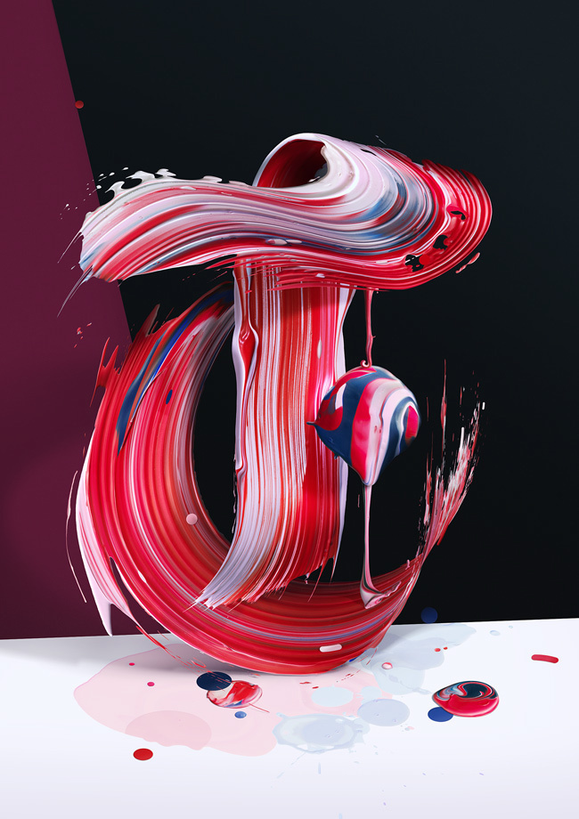 Atypical art typography pawel nolbert design mindsparkle mag painting paint color colorful type letter play playful typedesign deisgn design