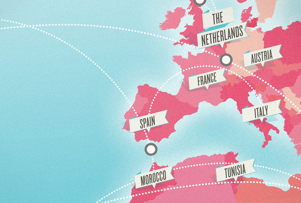 Kelli Anderson: Maps #inforgraphic #texture #typography