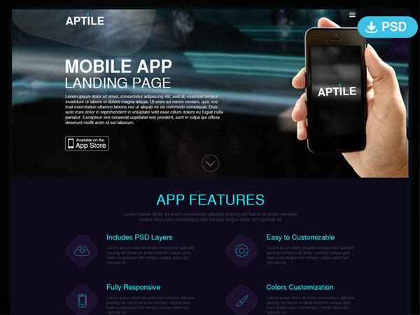App Landing Page Template