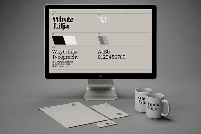 Logo, stationery, mugs and brand guidelines designed by Kurppa Hosk for Swedish architectural firm Whyte Lilja #logo