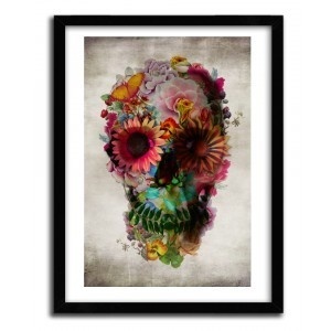 Floral skull 2 by Ali Gulec #print