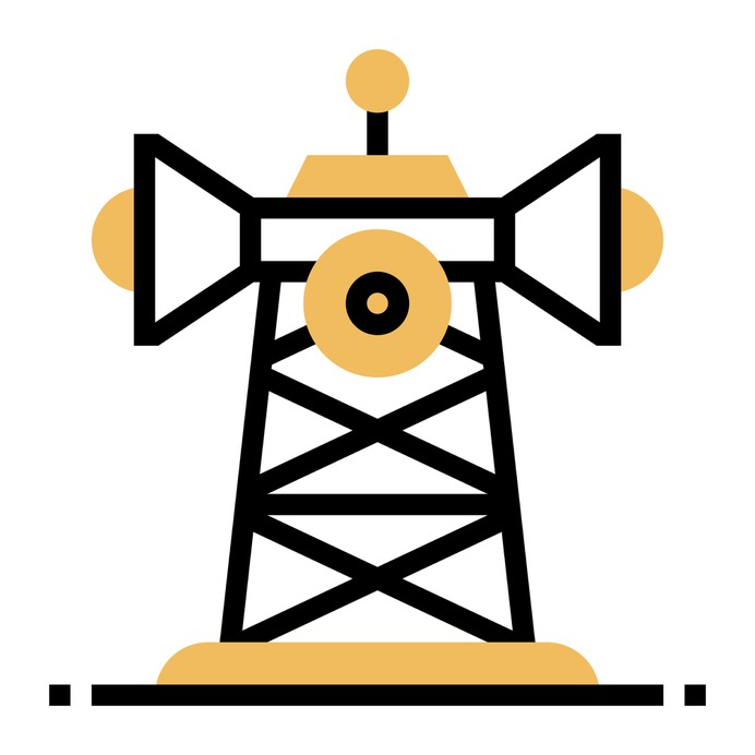 See more icon inspiration related to radar, tower, communication tower, ui, network signal, frequency, telecommunication, telecommunications, communications, signal and technology on Flaticon.