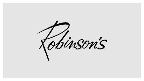 Handlettered logos from defunct department stores #store #handlettered #robinsons #department
