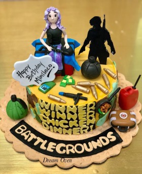 PubG Theme Birthday Cake,birthday cake,cake,cakes,pubg theme birthday cake,tanviz dream oven,theme birthday cake