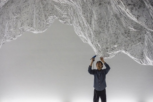yasuaki onishi: reverse of volume RG at rice gallery #art #instalation