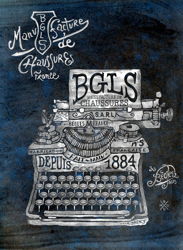 BGLS Manufacture I on Behance #typewriter #vintage #typo