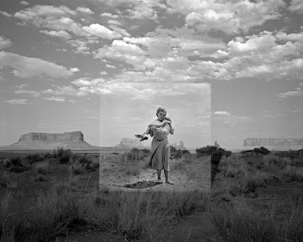 Jackson Patterson thought provoking imagery 8 #friendship #family #clouds #white #juxtoposition #photo #mother #black #photography #manipulation #and #collage