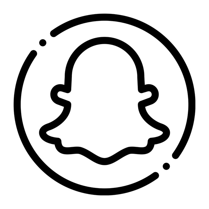 Snapchat, Logo, Black background Stock Photo - Alamy