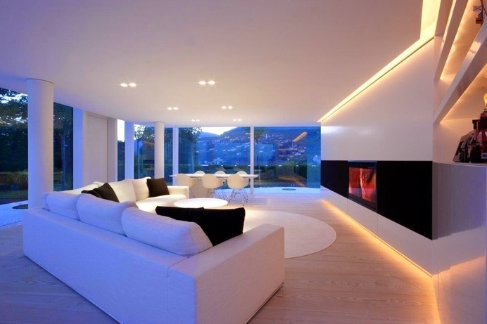 Lake Lugano House by JM Architecture #ideas #interiors #living #room
