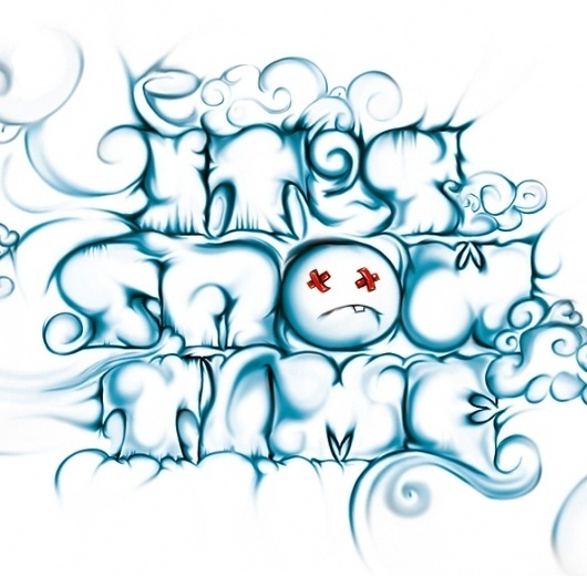 type treatments on the Behance Network #snow #typo #winter