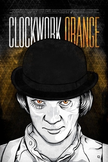RONLEWHORN #movie #celebrity #clockwork #halloween #orange #portrait #scary