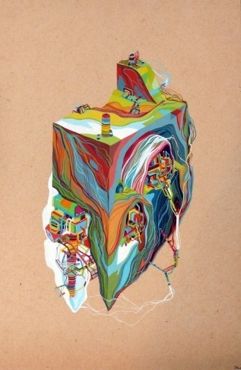 The Islands of Jacob Magraw · FIELD Custom Graphic Design Tools #multicoloured #colour #fluid #painting