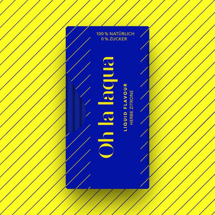 OH LA LAQUA Herbe Zitrone #branding #packaging #packagingdesign #colorful #colors #pattern