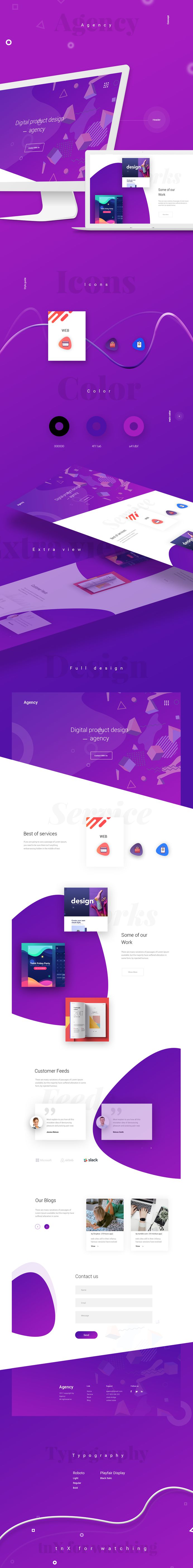 Agency - Web Design on Behance