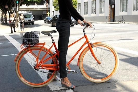 Public | Apartment Therapy Marketplace #woman #bike