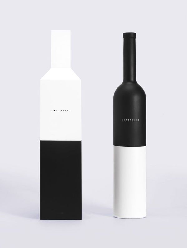 Black / White bottle #white #black #bottle