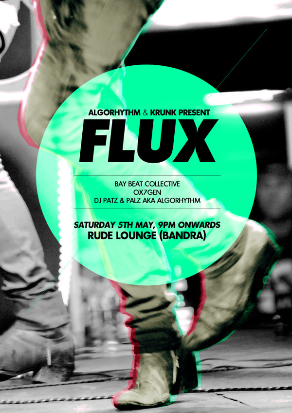 Flux Gig #flux #gig #retro #indie #poster #music