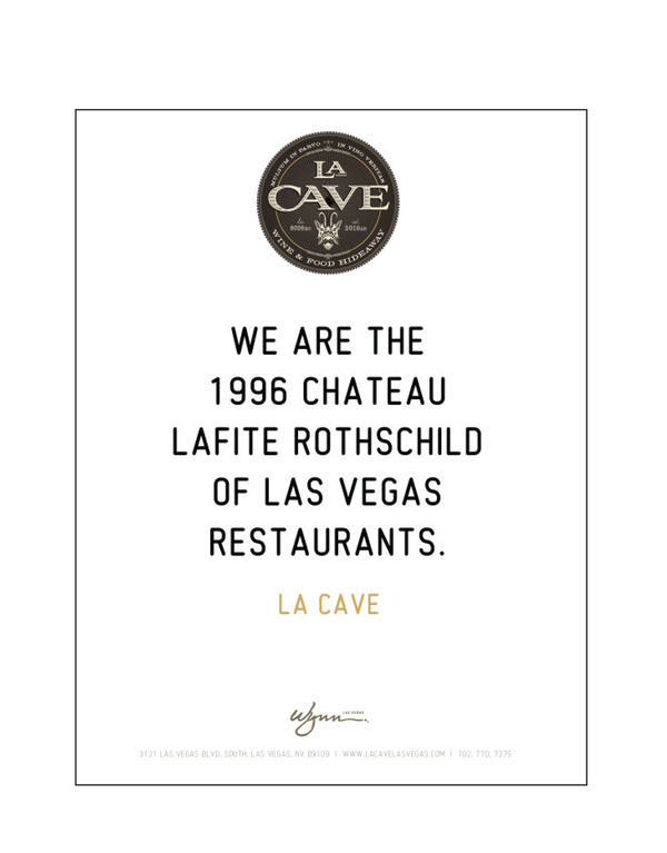 LA CAVE Ads #text #branding #design #clean #advertising #copy #simple #lasvegas #whyworkshop