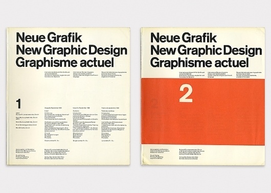 (Left) No.1 Design by Carlo Vivarelli (Right) No.2 Design by Hans Neuburg #cover #design #graphic