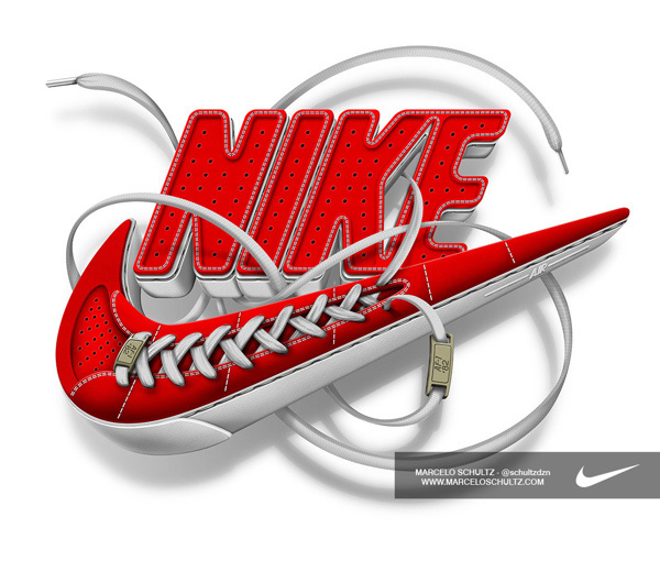 Nike Futura logo on Behance #logo #illustration #nike #typography