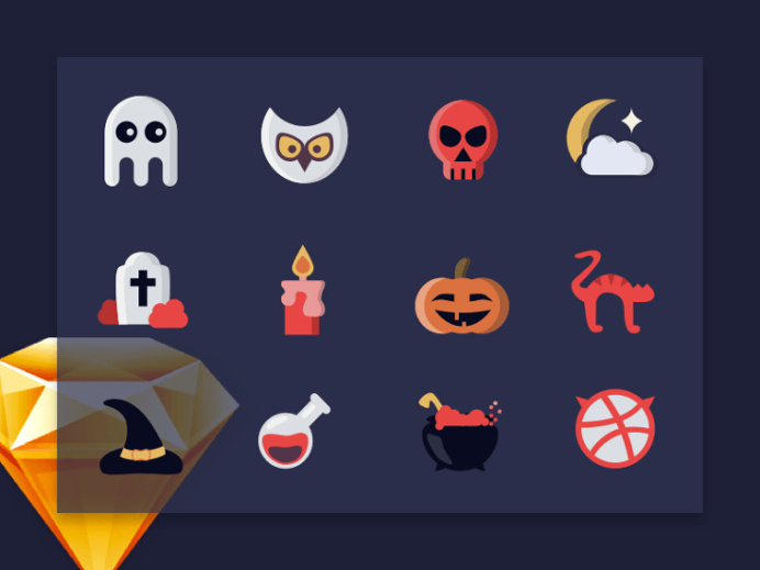 Halloween Free Sketch Icon