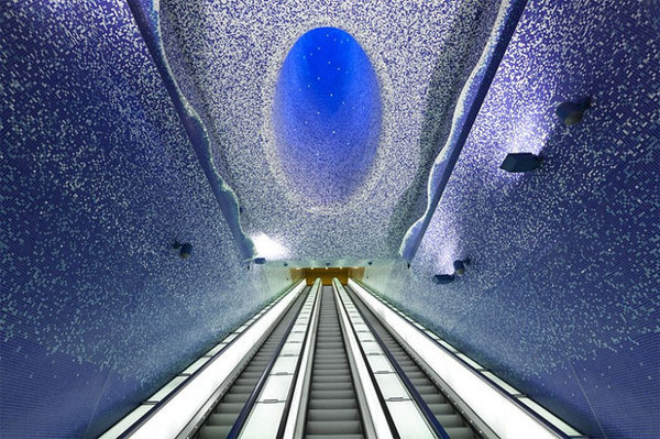 CJWHO ™ (Toledo Metro Station by Oscar Tusquets...) #water #design #interiors #photography #architecture #art #napoli #metro #toledo #light #italy #station