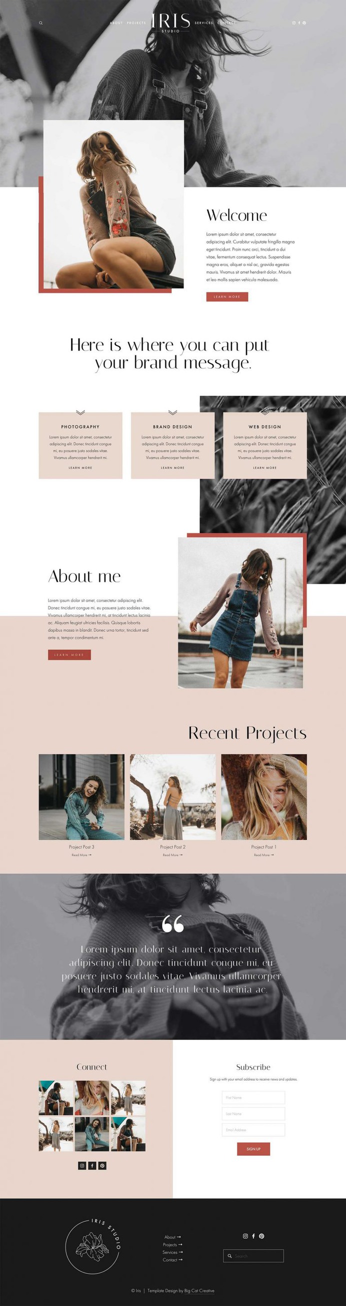 Iris Squarespace Template Kit