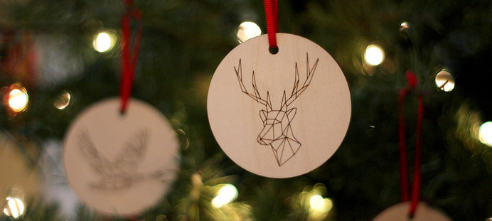 Kaldor | Kaldor Christmas 2014 #deer #cut #design #laser #ornaments #christmas #illustration #plywood #decoration