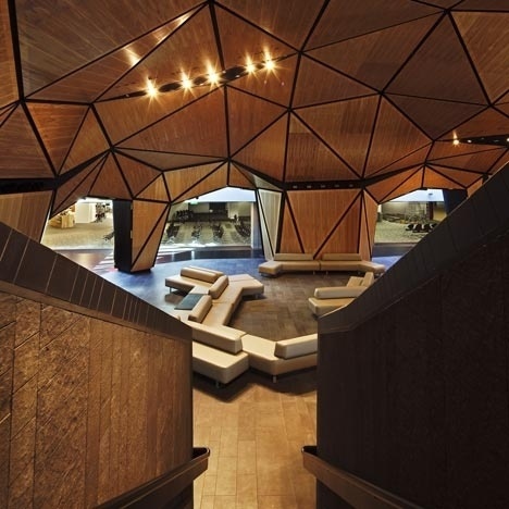 Dezeen » Blog Archive » Inside award winner: Wellington International Airport by Warren & Mahoney and Studio Pacific #warrenmahoney #cellular #wood #architecture #airport #biological