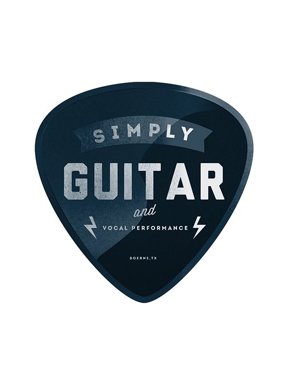 Guitar Pick Logo #roscoflevo #kayladavisson #jensanchez #bradfuture #wethemus #art #design #agency #webdesign #branding #logo #sanantonio #texas