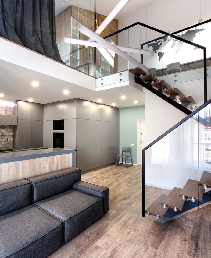 Two-level Apartment by MARTINarchitects - InteriorZine