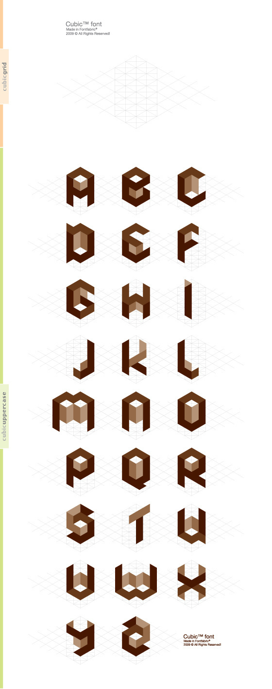 Cubic #type #font #typography