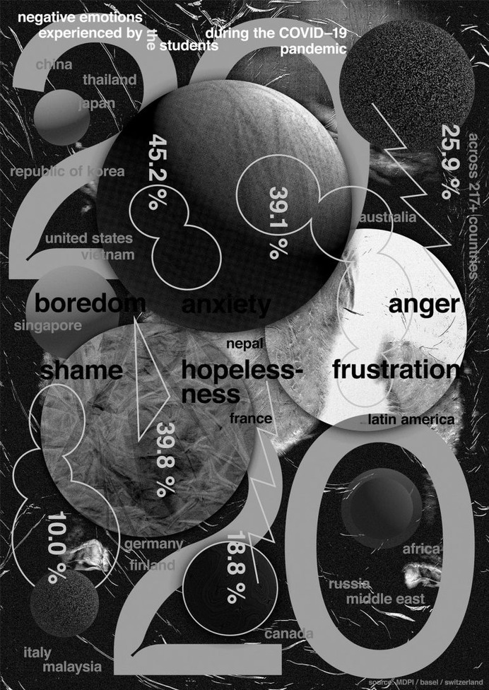 infographic poster (students during the COVID—19)