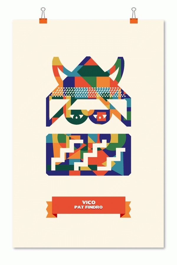 Pat Findros on the Behance Network #illustration #color #pattern