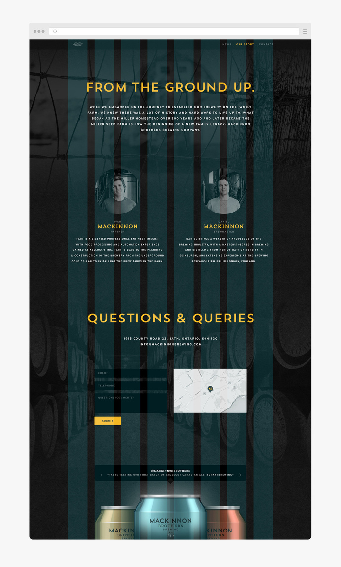 MacKinnon Brothers Brewing Co. #brewery #beer #canada #branding #design #ui #craft #web #package
